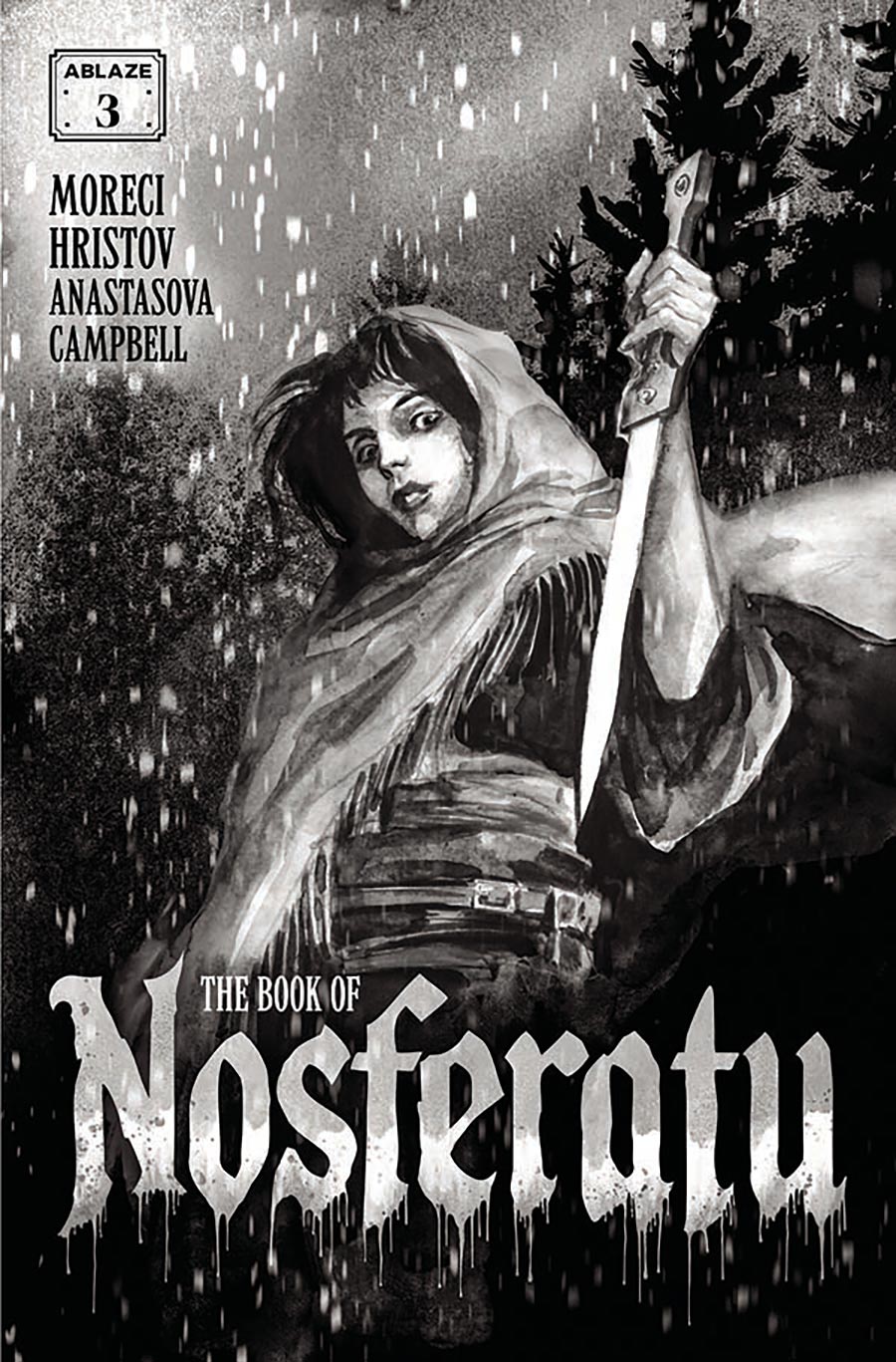 Book Of Nosferatu #3 Cover B Variant Todor Hristov Black & White Cover