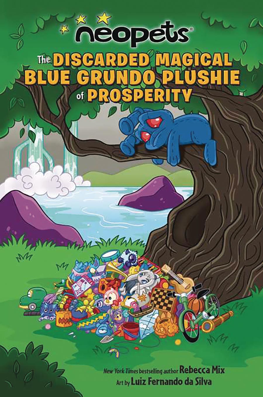 Neopets The Discarded Magical Blue Grundo Plushie Of Prosperity GN
