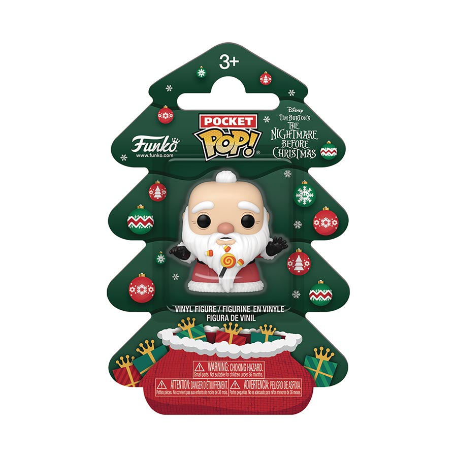 Pocket POP Nightmare Before Christmas Holiday Tree Mini Figure - Sandy Claus