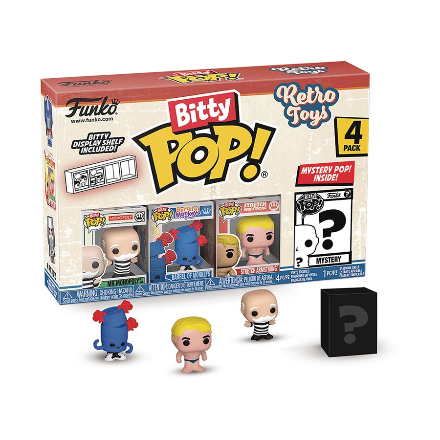 Bitty POP Retro Toys Mr Monopoly 4-Pack Figure