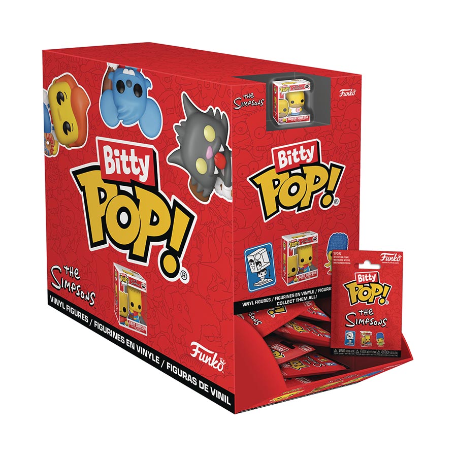 Bitty POP Singles Simpsons Mini Figure Blind Mystery Box 32-Piece Display