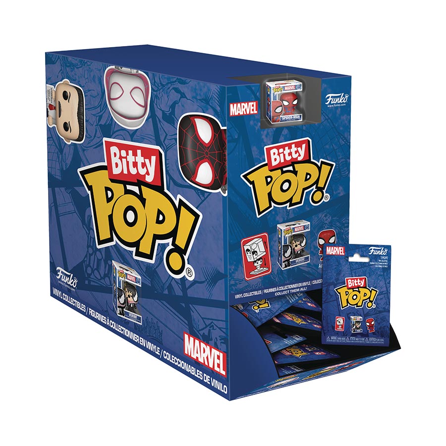 Bitty POP Singles Spider-Man Mini Figure Blind Mystery Box 32-Piece Display