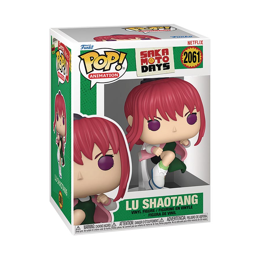 POP Animation Sakamoto Days Lu Shaotang Vinyl Figure