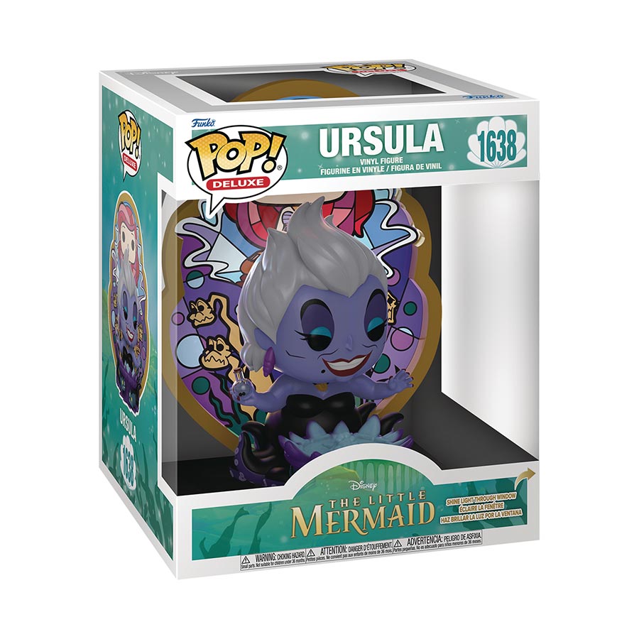 POP Disney Villains Stained Glass Little Mermaid Ursula Deluxe Vinyl Figure