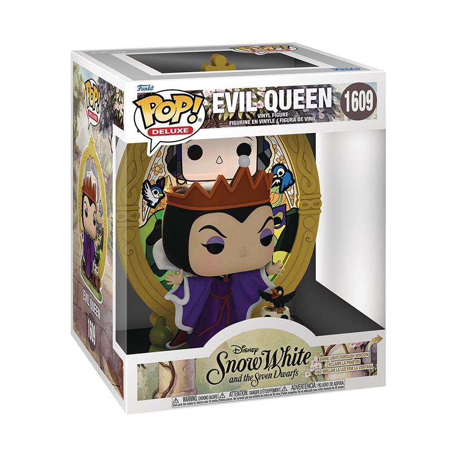 POP Disney Villains Stained Glass Snow White Evil Queen Deluxe Vinyl Figure
