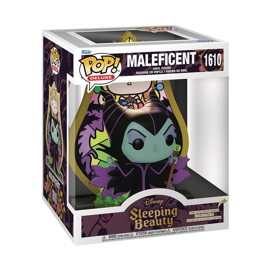 POP Disney Villains Stained Glass Sleeping Beauty Maleficent Deluxe Vinyl Figure