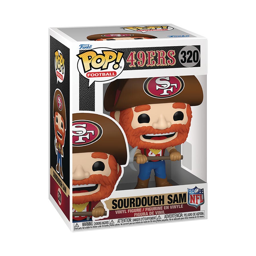 POP NFL Mascots 49rrs Sourdough Sam Vinyl Figure