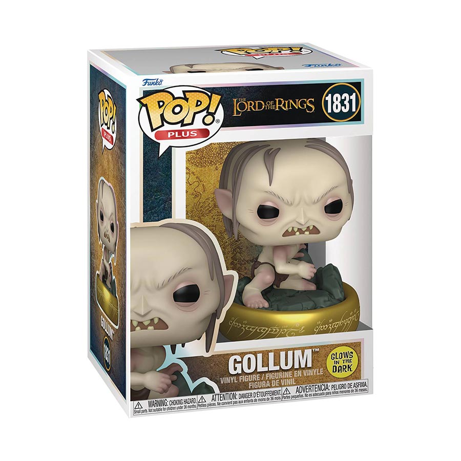POP Plus Lord Of The Rings Gollum Glow-In-The-Dark Vinyl Figure