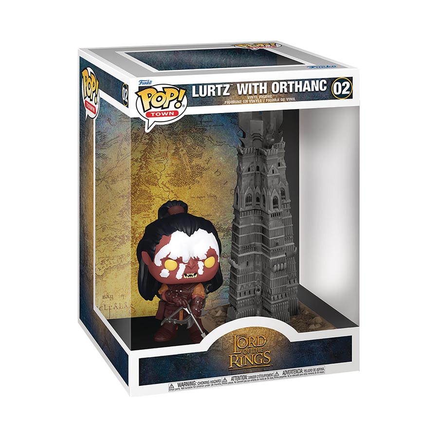 POP Town Lord Of The Rings Lurtz With Tower Of Orthanc Vinyl Figure