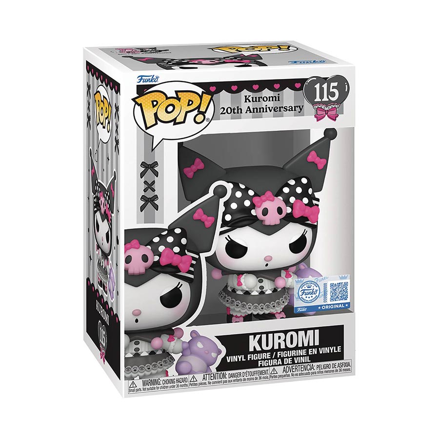 POP Sanrio Kuromi 20th Anniversary Kuromi With Baku Vinyl Figure