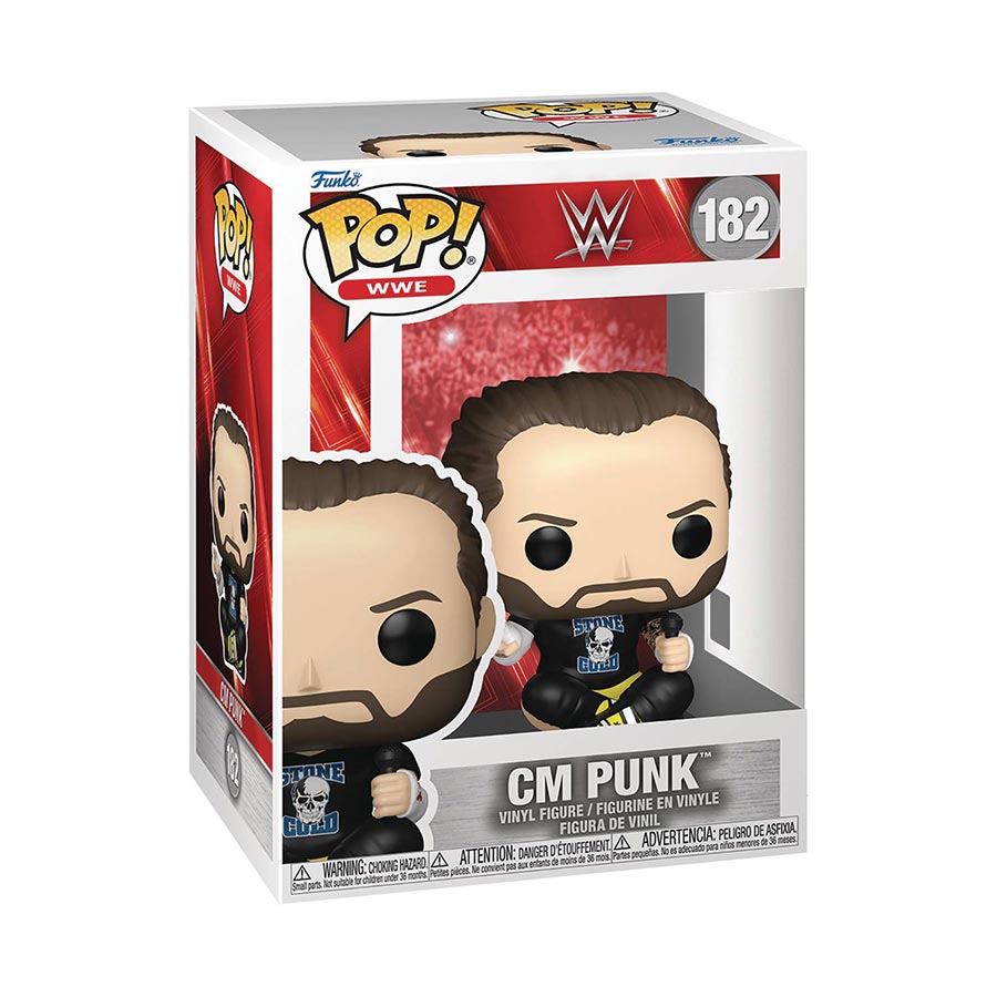 POP WWE CM Punk Pipe Bomb Promo Vinyl Figure