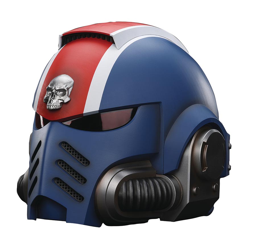 Joytoy Warhammer 40000 Ultramarines Lieutenant Titus MKX Helmet 1/2 Scale Replica