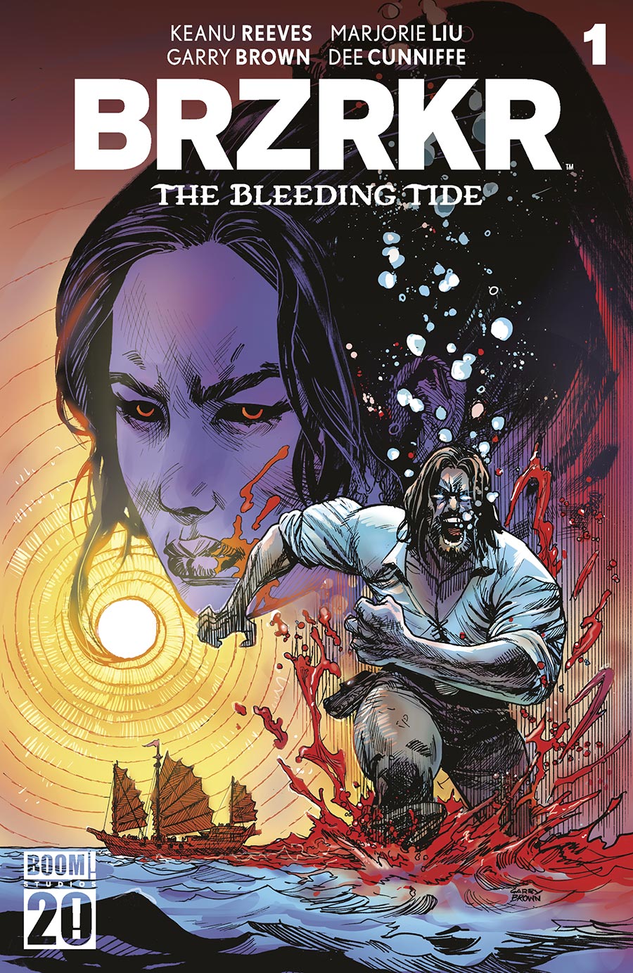BRZRKR The Bleeding Tide #1 (One Shot) Cover D Variant Garry Brown Foil Cover