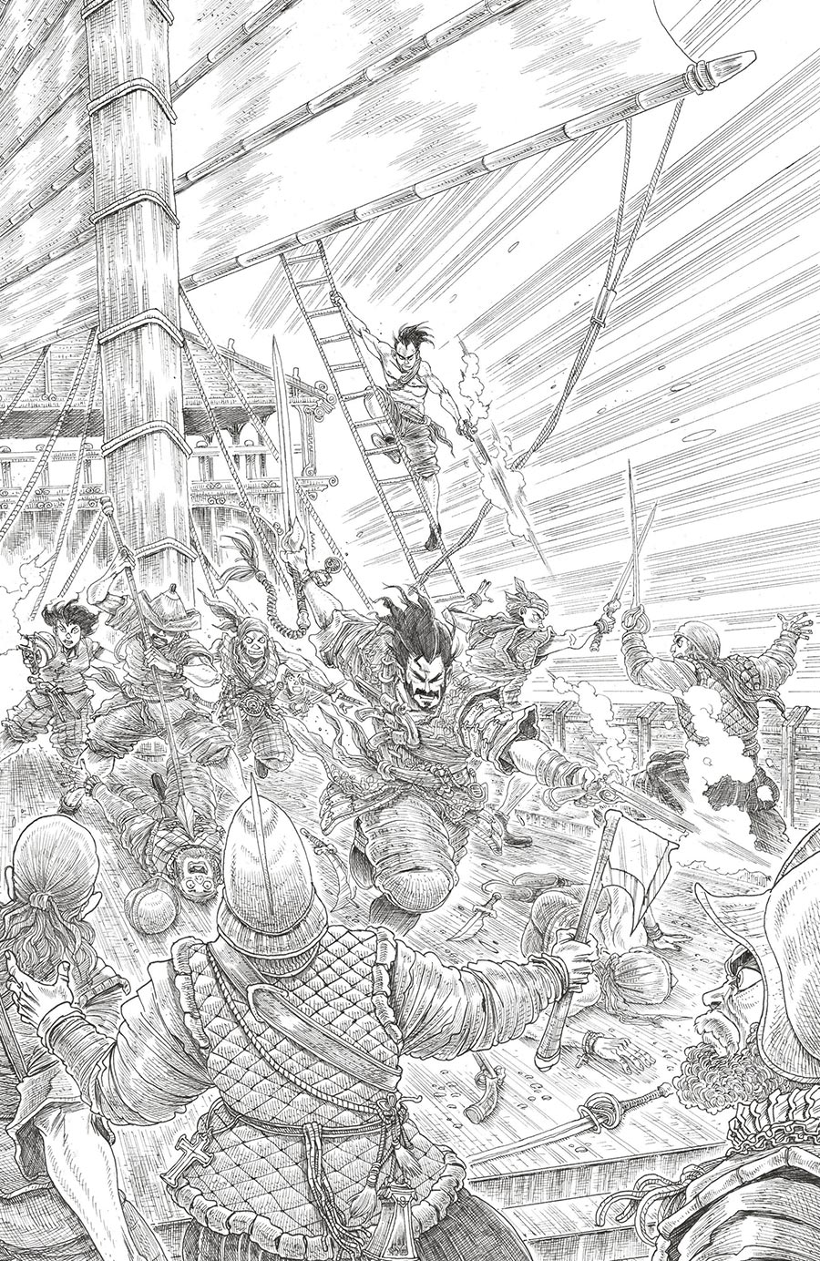 BRZRKR The Bleeding Tide #1 (One Shot) Cover H Incentive James Stokoe Reveal Virgin Cover