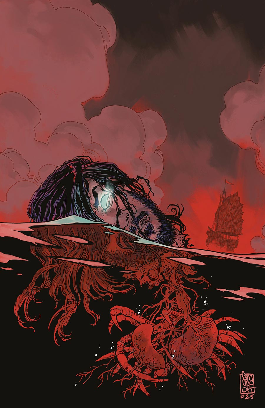 BRZRKR The Bleeding Tide #1 (One Shot) Cover I Incentive Giuseppe Camuncoli Virgin Variant Cover
