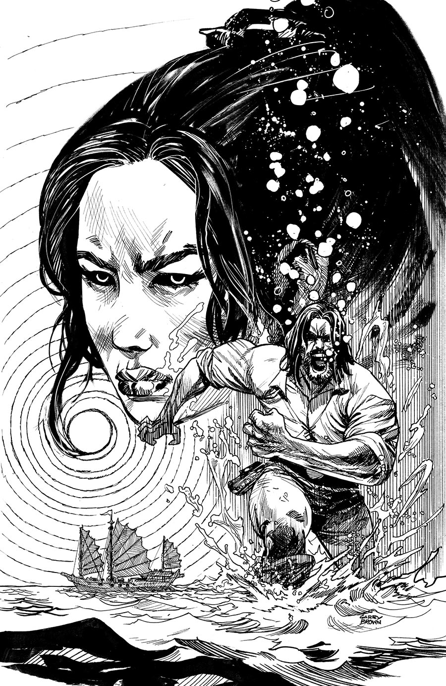 BRZRKR The Bleeding Tide #1 (One Shot) Cover L Variant Garry Brown Unlimited Virgin Cover