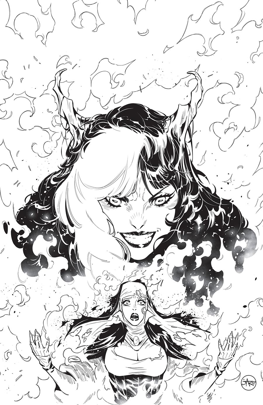 Marian Heretic #2 Cover D Incentive Joe Jaro Black & White Virgin Cover