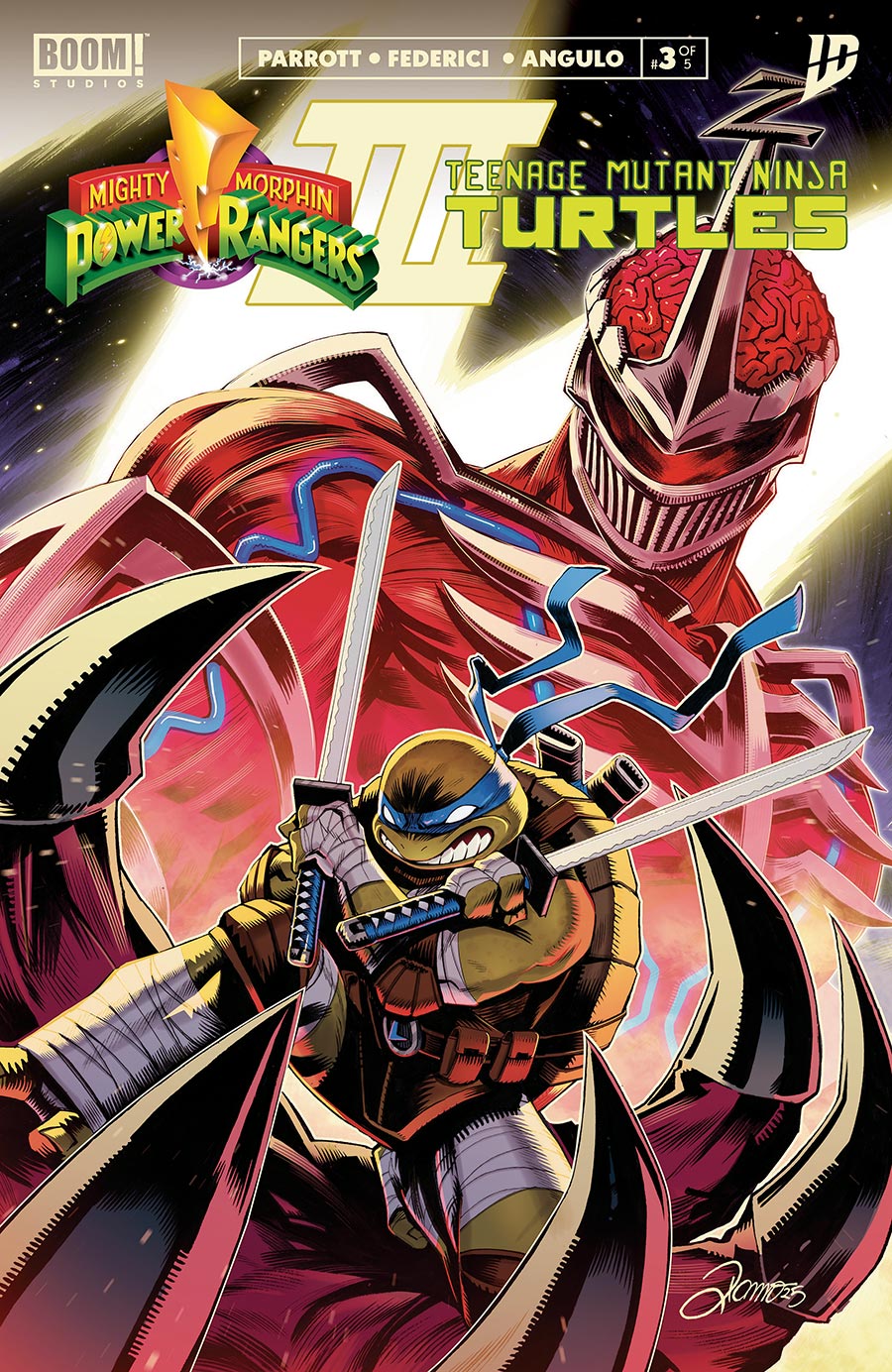 Mighty Morphin Power Rangers Teenage Mutant Ninja Turtles III #3 Cover A Regular Alessio Zonno Cover