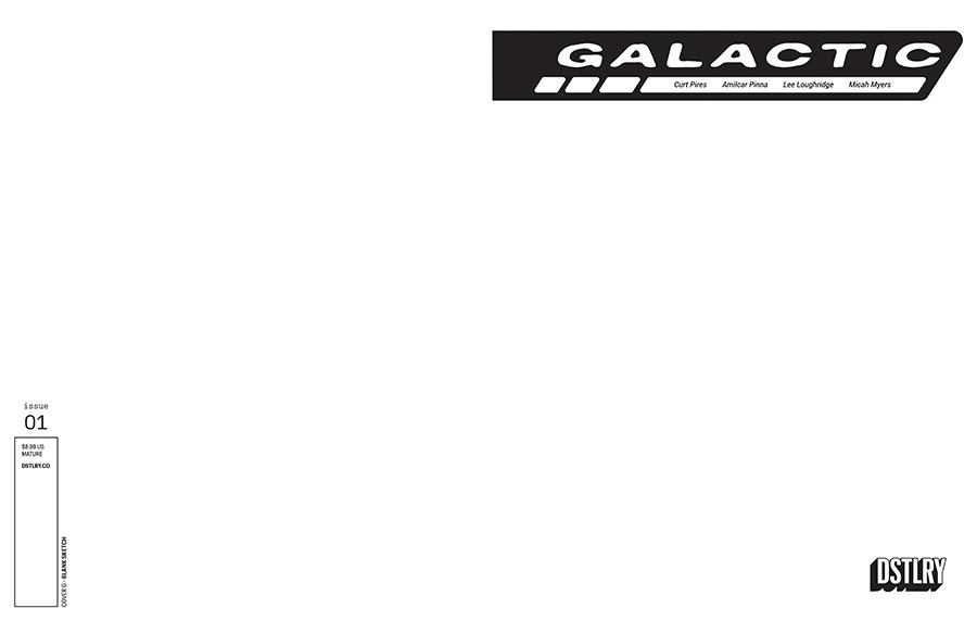 Galactic #1 Cover G Variant Blank Wraparound Cover