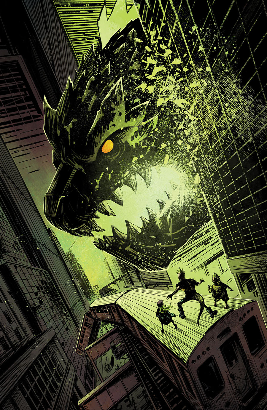 Godzilla Escape The Deadzone #4 Cover C Incentive Gavin Fullerton Virgin Cover (Kai-Sei Era)