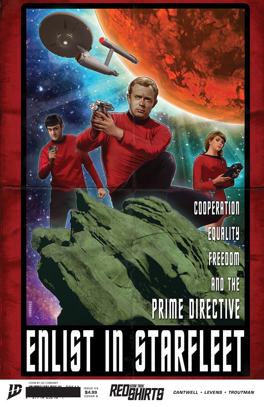 Star Trek Red Shirts #5 Cover B Variant Joe Corroney Federation Recruitment Cover
