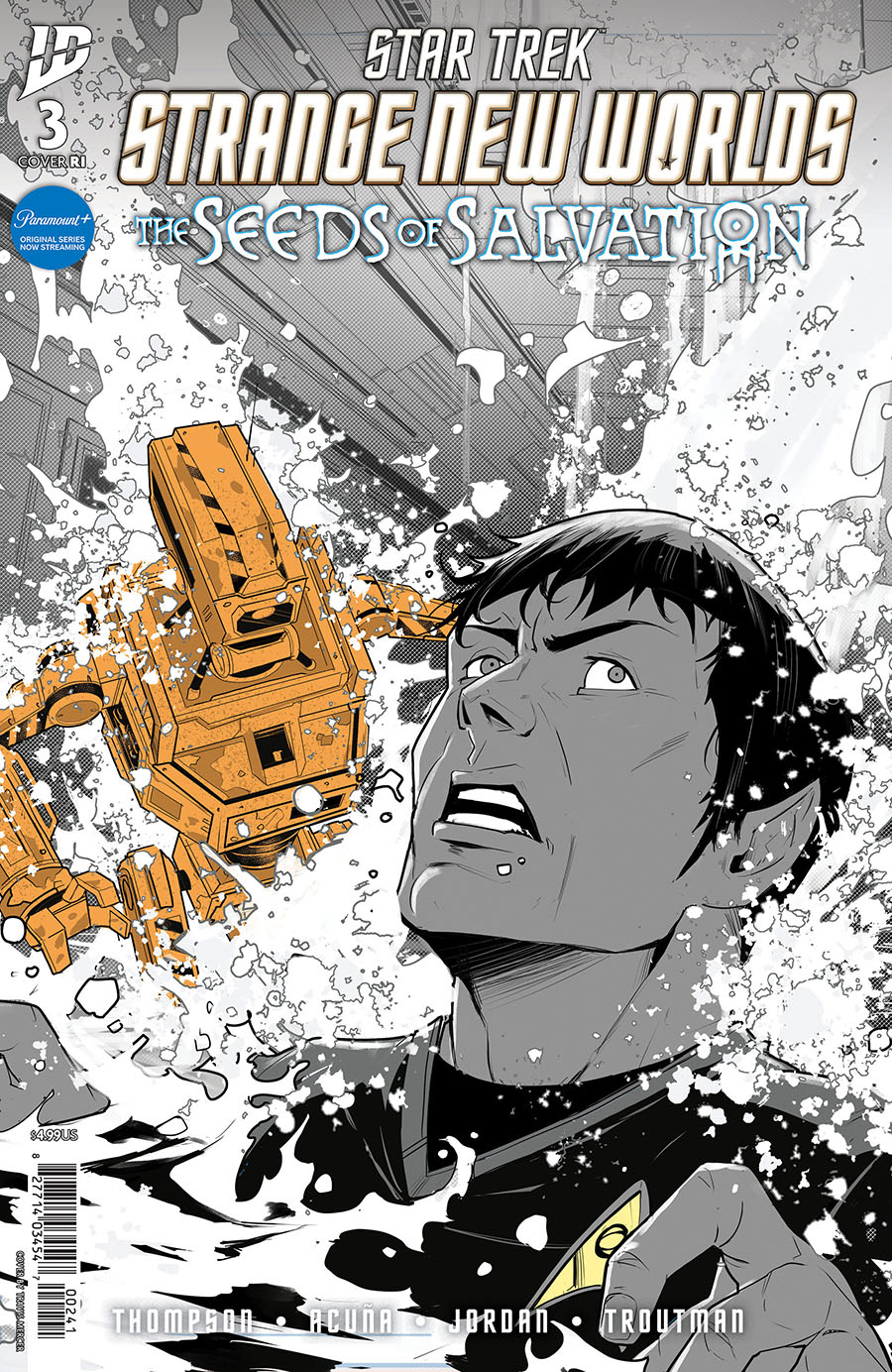 Star Trek Strange New Worlds The Seeds Of Salvation #3 Cover D Incentive Travis Mercer Black & White Cover