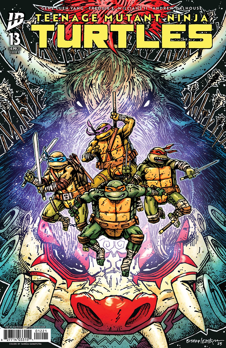 Teenage Mutant Ninja Turtles Vol 6 #13 Cover B Variant Kevin Eastman & Ben Bishop Cover