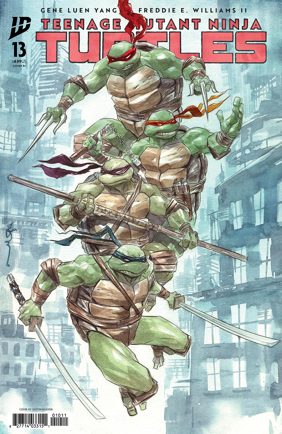 Teenage Mutant Ninja Turtles Vol 6 #13 Cover J Incentive Dustin Nguyen Variant Cover