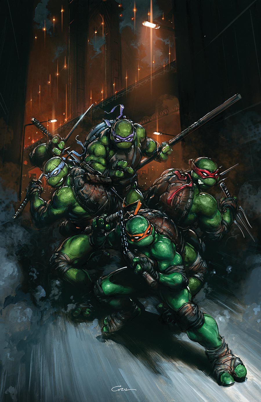 Teenage Mutant Ninja Turtles Vol 6 #13 Cover H Incentive Clayton Crain Virgin Cover