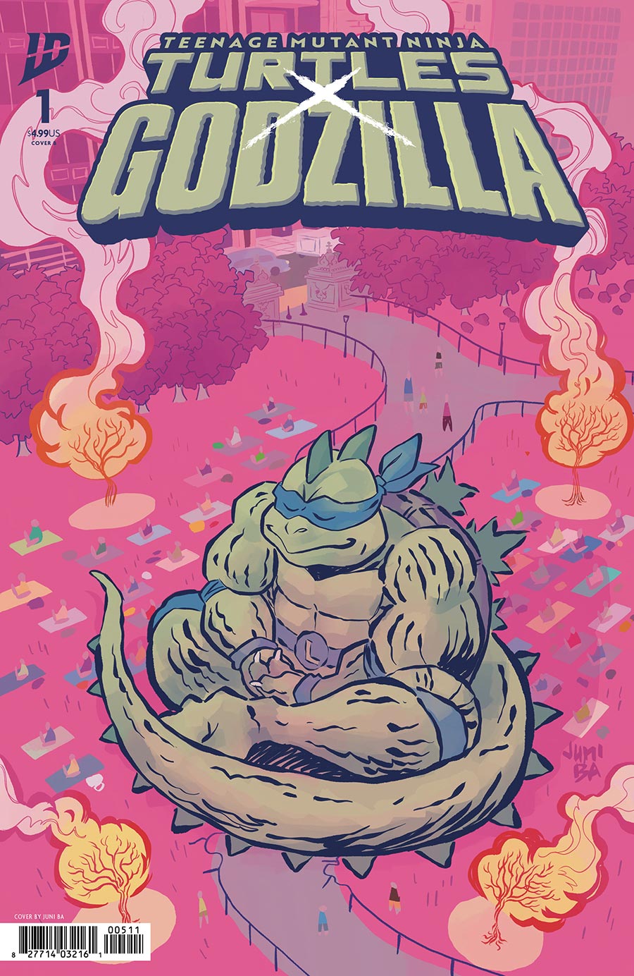 Teenage Mutant Ninja Turtles x Godzilla #1 Cover B Variant Juni Ba Cover