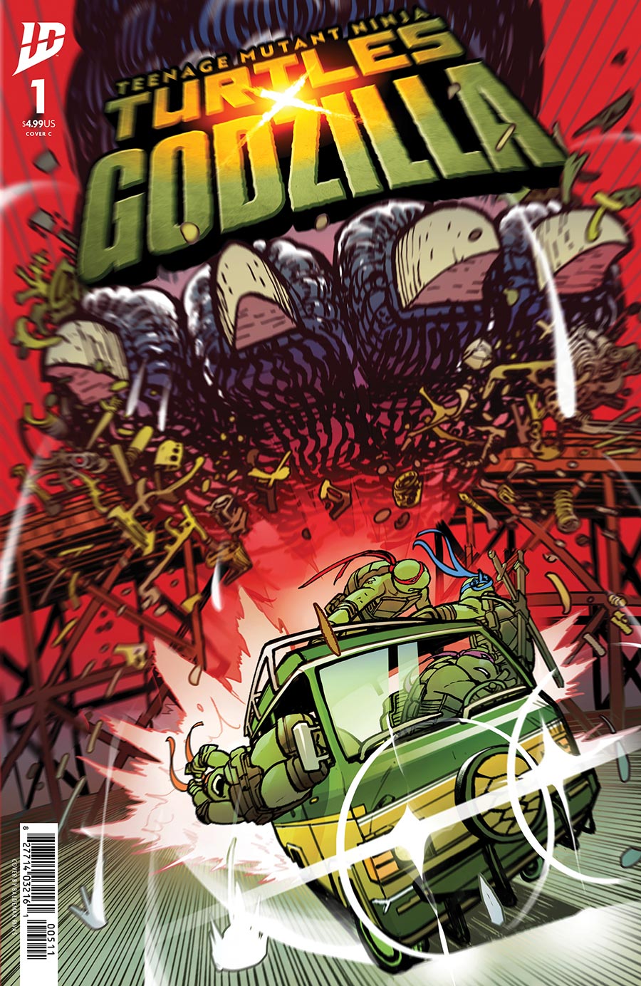 Teenage Mutant Ninja Turtles x Godzilla #1 Cover C Variant Baldemar Rivas Cover