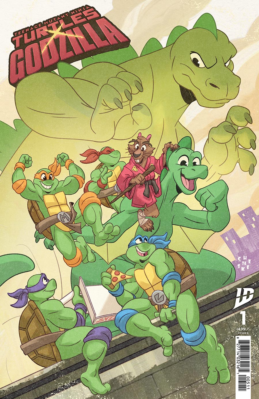 Teenage Mutant Ninja Turtles x Godzilla #1 Cover D Variant Sean Galloway Cover