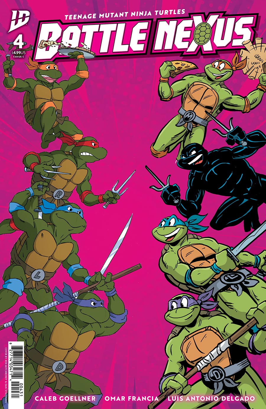 Teenage Mutant Ninja Turtles Battle Nexus #4 Cover C Variant Ken Mitchroney & Dan Schoening Cover