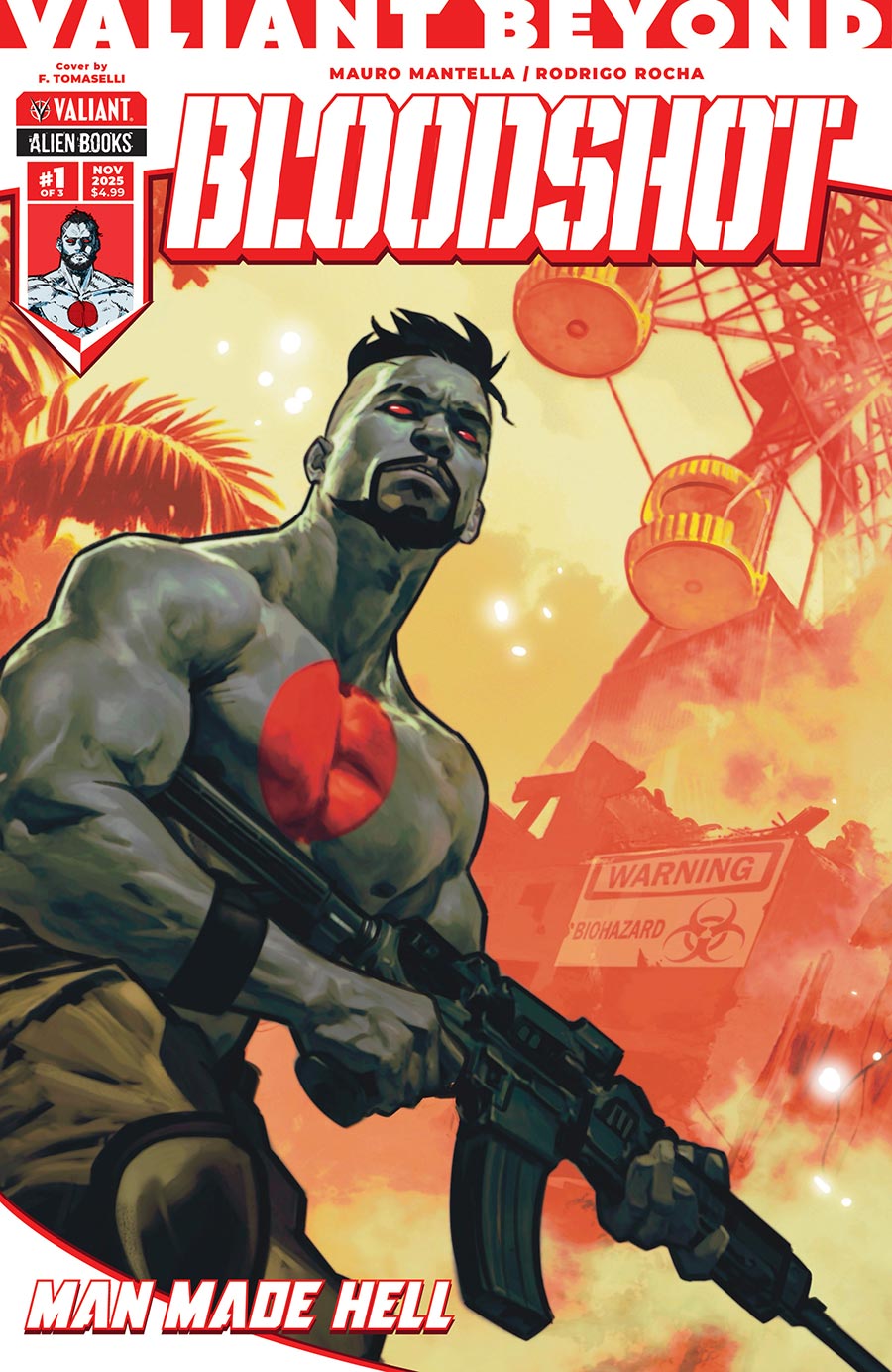 Valiant Beyond Bloodshot #4 Man Made Hell Part 1 Cover B Variant Francesco Tomaselli Cover