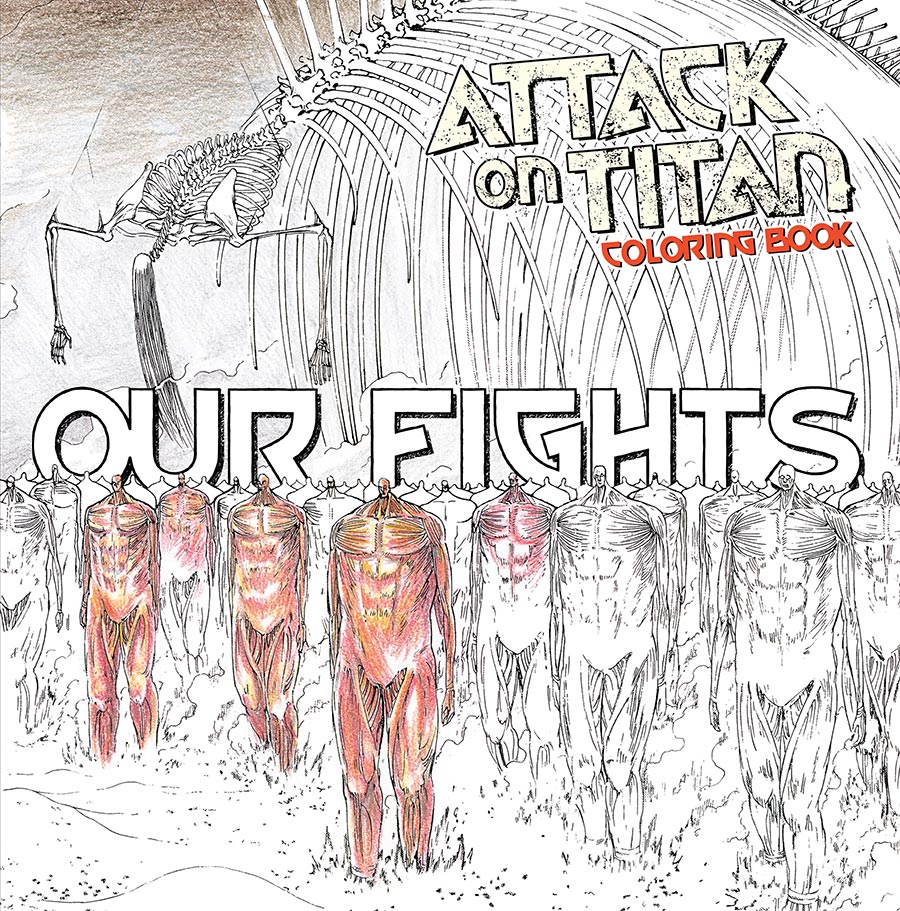 Attack On Titan Adult Coloring Book 2 Our Fights TP