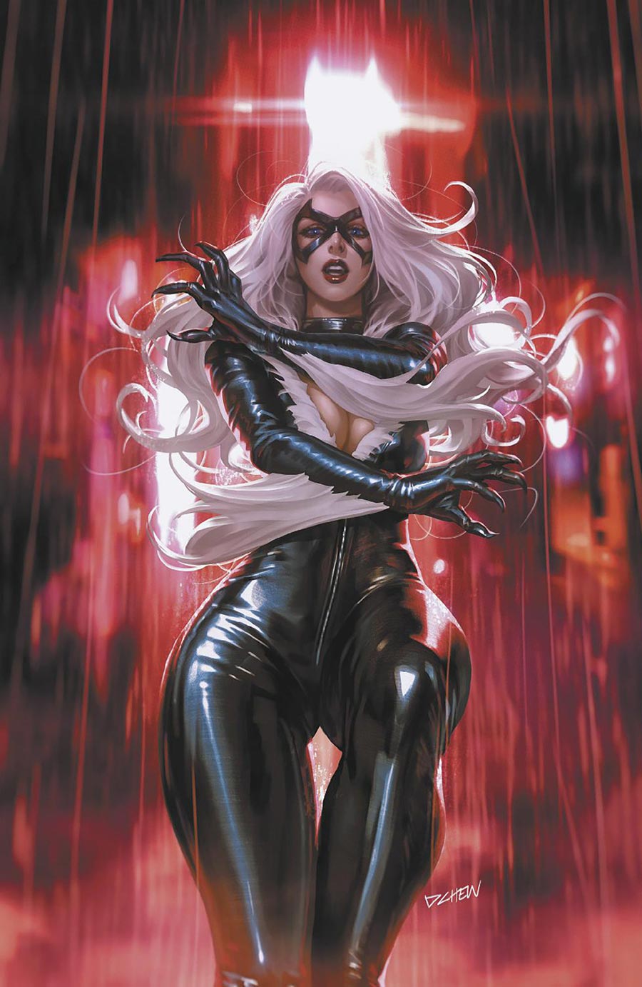 Black Cat Vol 3 #4 Cover E Incentive Derrick Chew Black Cat Virgin Cover