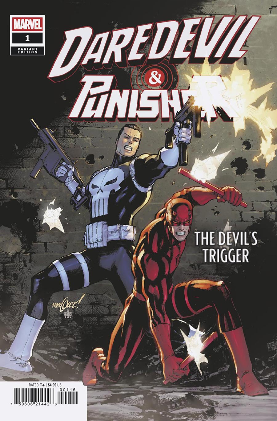 Daredevil & Punisher The Devils Trigger #1 Cover F Incentive David Marquez Variant Cover