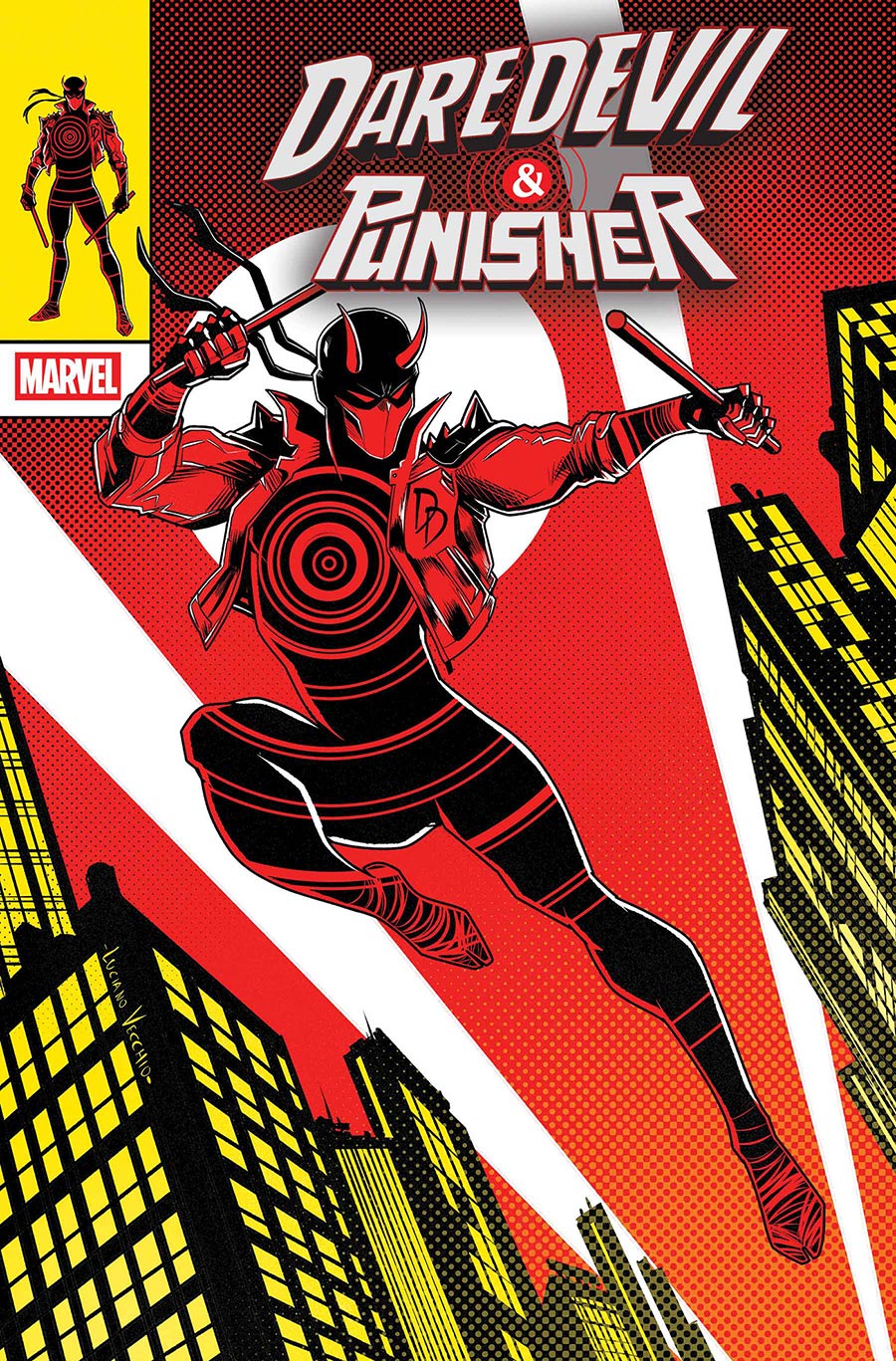Daredevil & Punisher The Devils Trigger #1 Cover C Variant Luciano Vecchio From The Chaos A Costume Cover