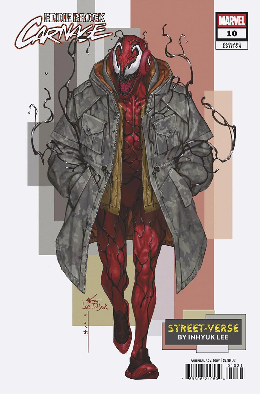 Eddie Brock Carnage #10 Cover B Variant Inhyuk Lee Street-Verse Cover