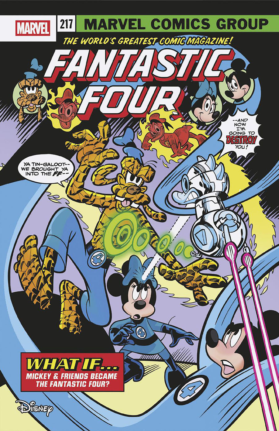 Fantastic Four Vol 8 #5 Cover C Variant Marco Palazzi Disney What If Fantastic Four Homage Cover