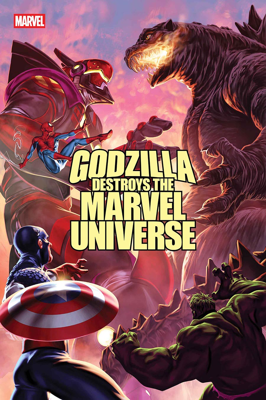 Godzilla Destroys The Marvel Universe #5 Cover A Regular Mark Brooks Cover
