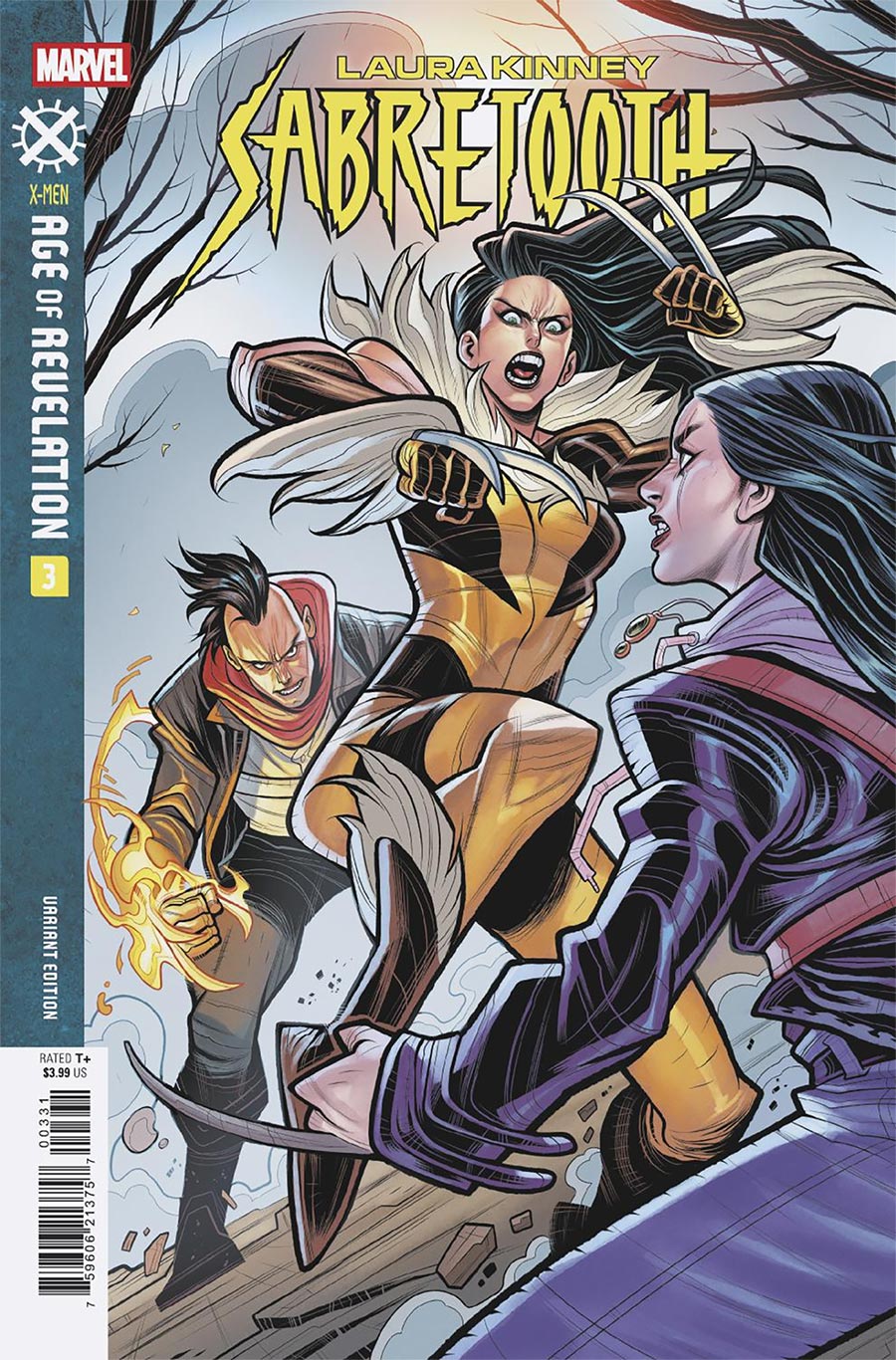 Laura Kinney Sabretooth #3 Cover C Variant Elizabeth Torque Cover (Age Of Revelation Tie-In)