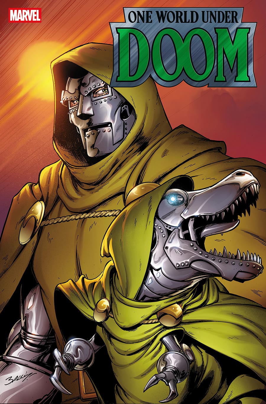 One World Under Doom #9 Cover B Variant Mark Bagley Doomasaur Cover