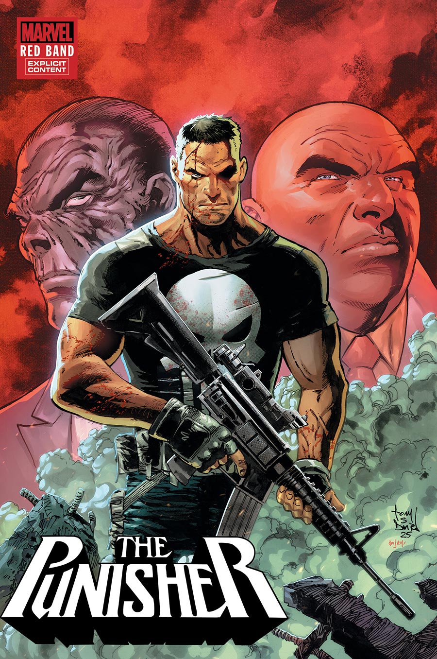 Punisher Red Band #3 Cover C Incentive Tony Daniel Variant Cover With Polybag