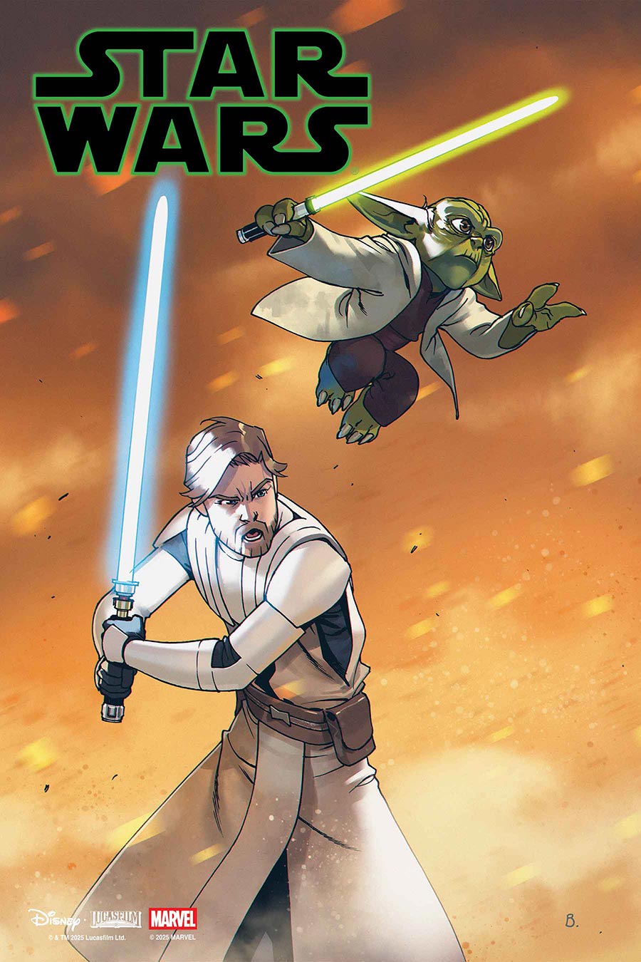 Star Wars Vol 6 #7 Cover B Variant Bengal Yoda & Obi-Wan Jedi Knights Cover