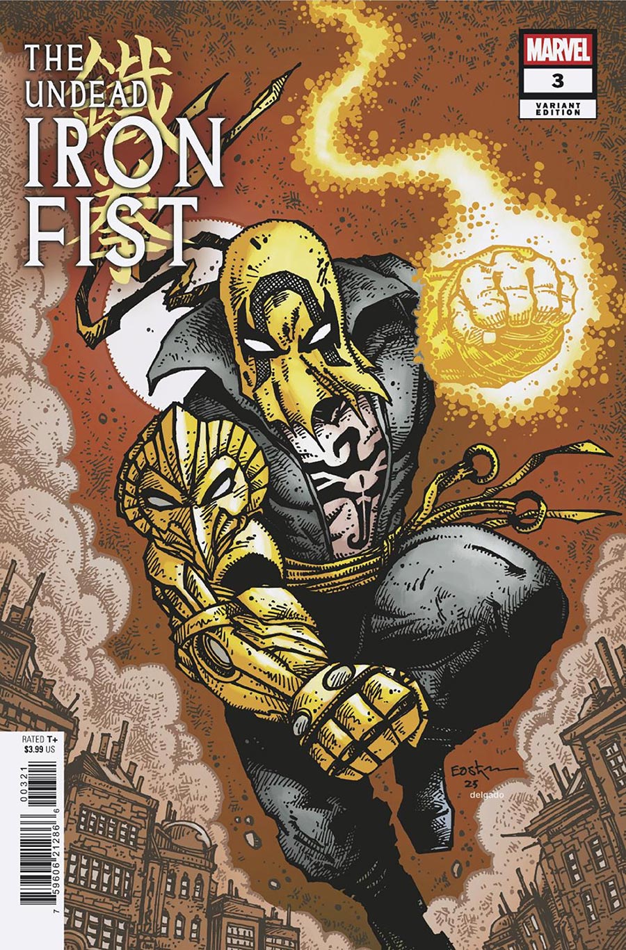 Undead Iron Fist #3 Cover B Variant Kevin Eastman Cover