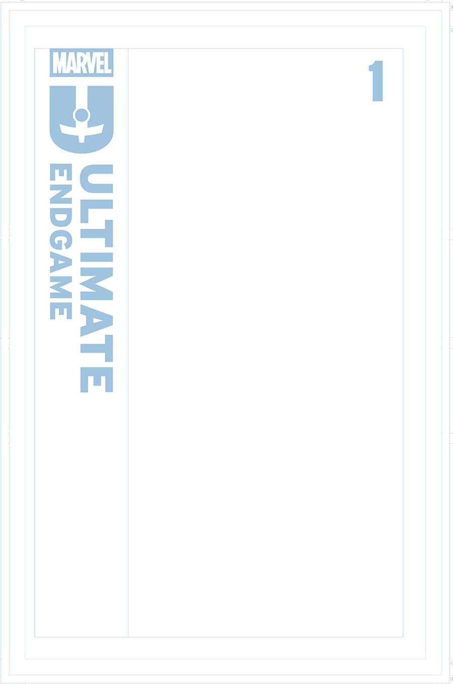 Ultimate Endgame #1 Cover H Variant Blue Line Blank Cover