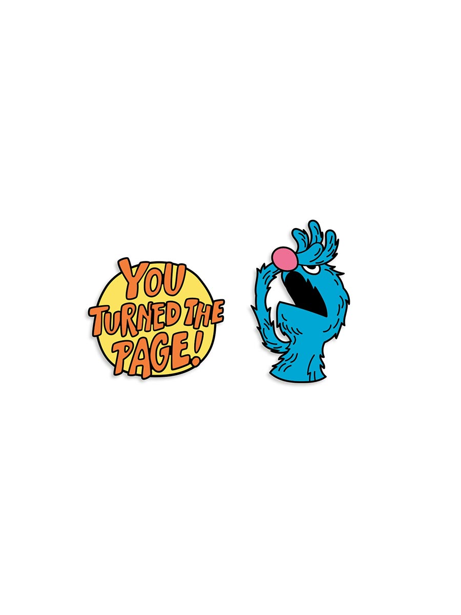 Sesame Street The Monster At The End Of This Book Enamel Pin Set (Set Of 2)
