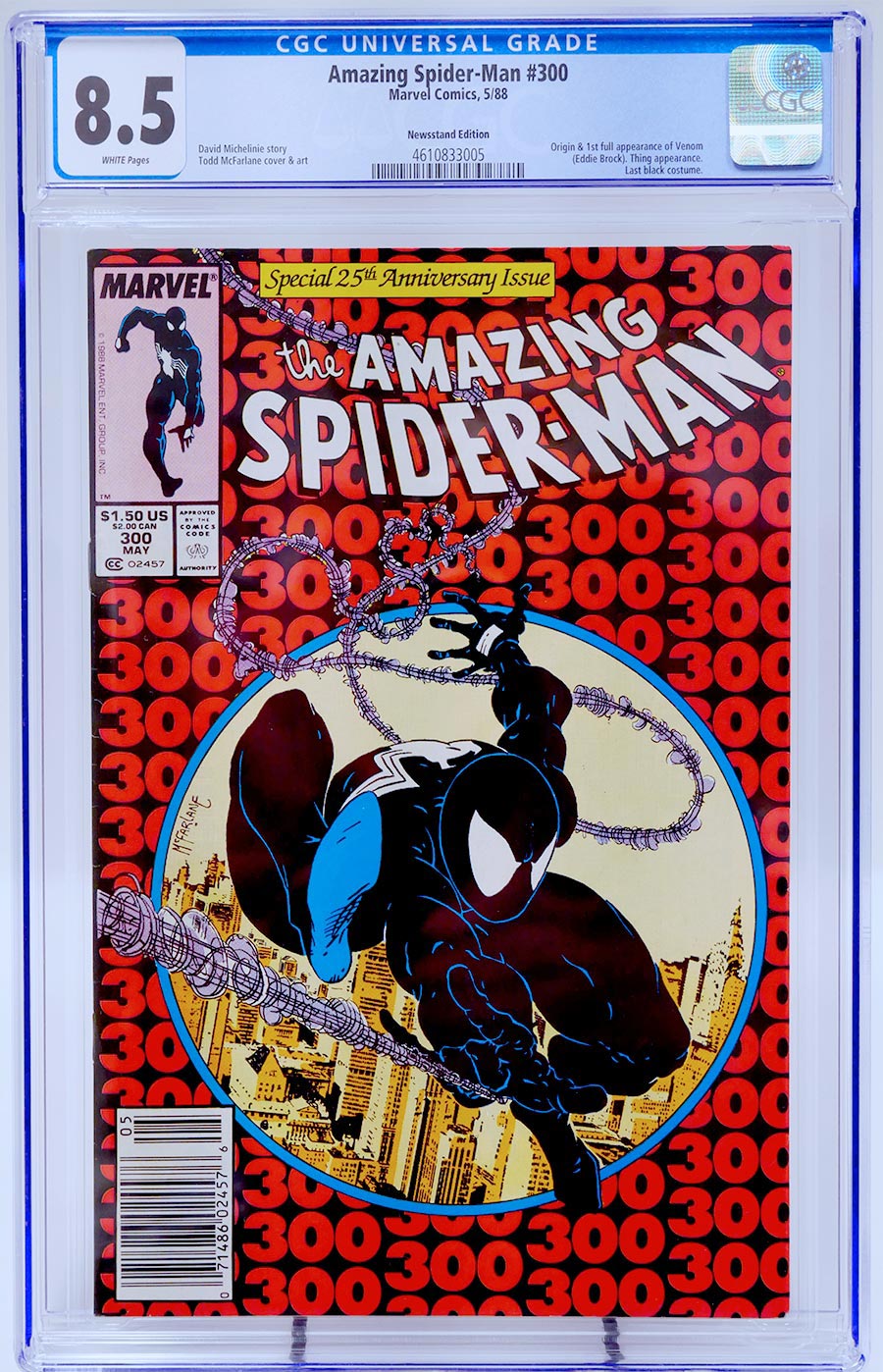 Amazing Spider-Man #300 Cover J 1st Ptg CGC 8.5