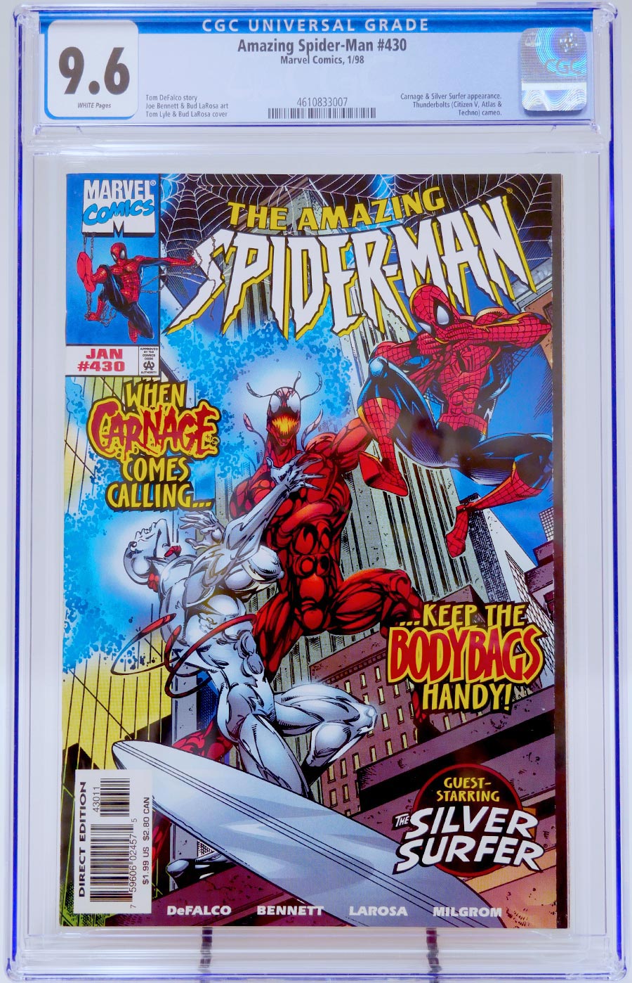 Amazing Spider-Man #430 Cover C CGC 9.6